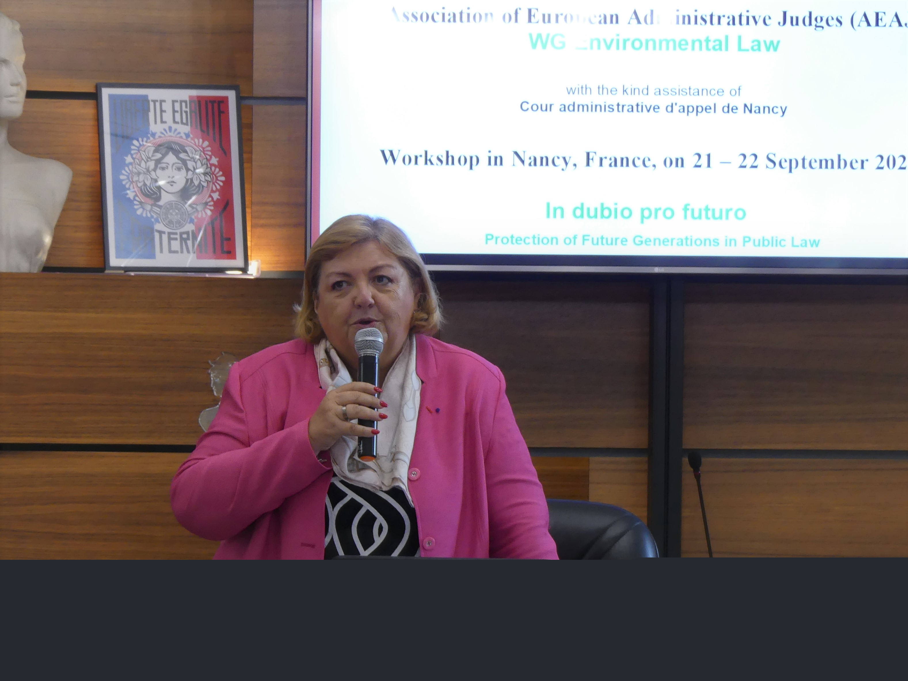 Ouverture du séminaire annuel du groupe de travail sur l'environnement de la FEJA par Pascale Rousselle - 21 septembre 2023, Nancy
