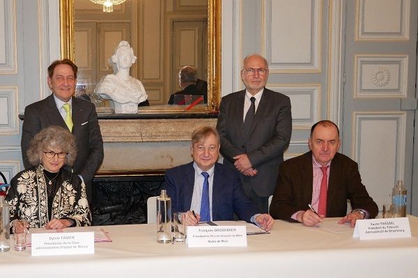 Signature des conventions de médiation entre la cour administrative d'appel de Nancy, le tribunal administratif de Strasbourg, ville et la Métropole de Metz - 3 février 2023